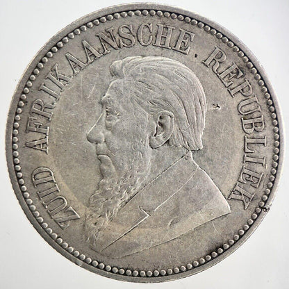 1896 South Africa Half-Crown Silver Coin | Very High Grade | a6728