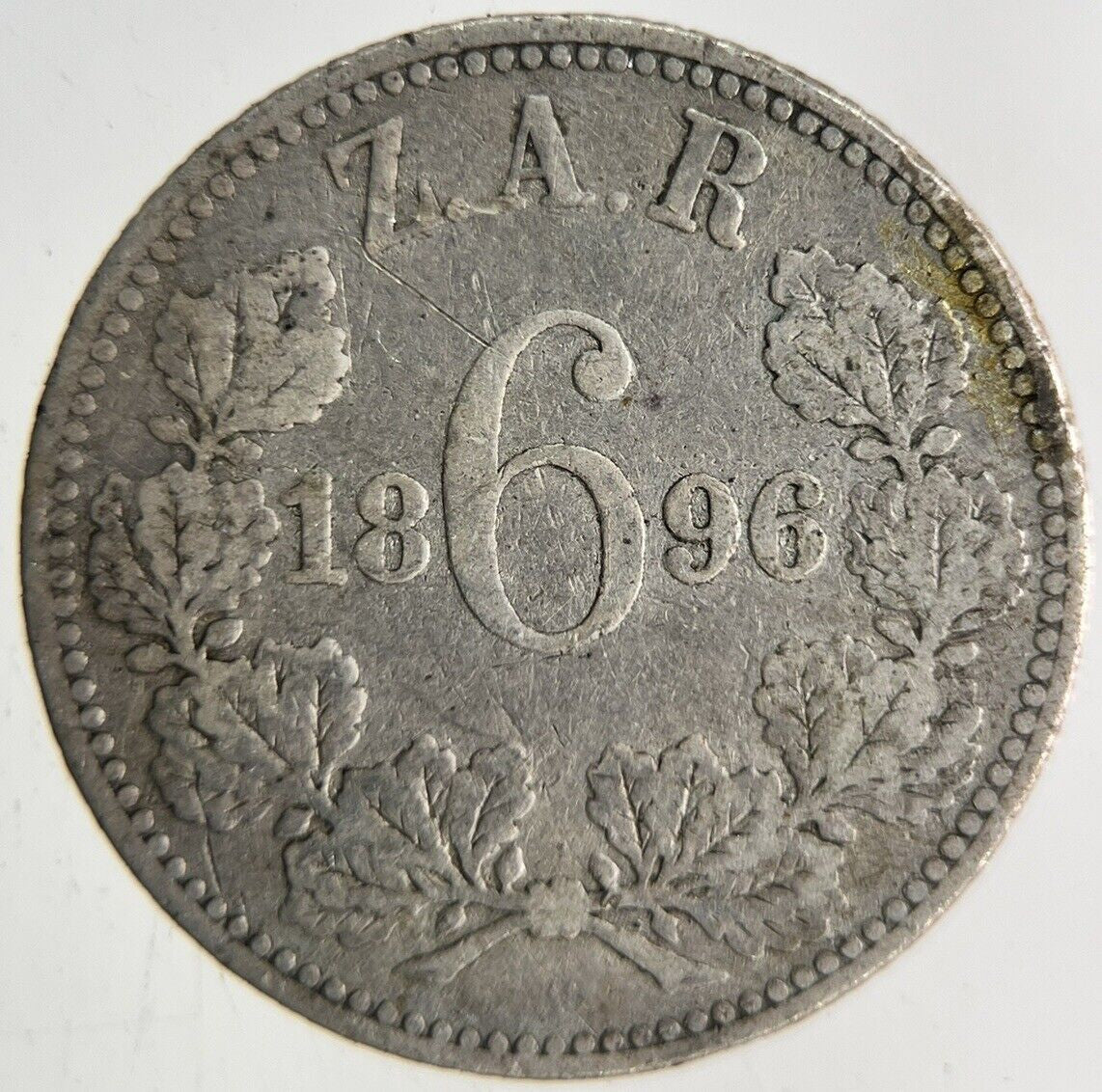 1896 South Africa Sixpence Silver Coin | Collectable Grade