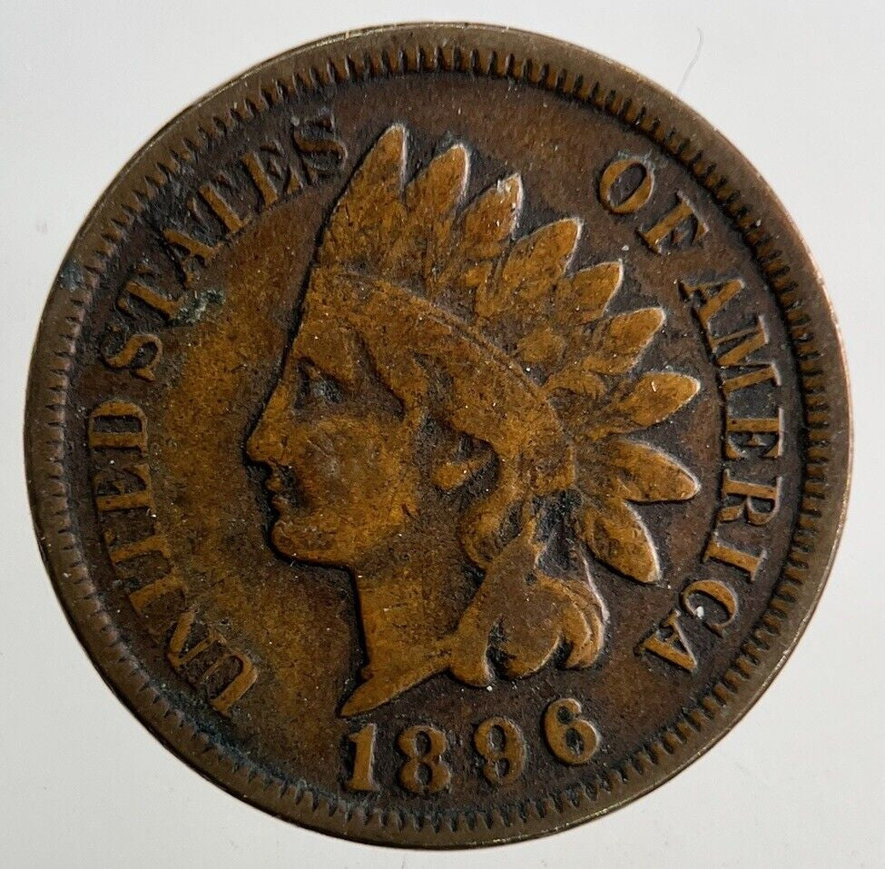 1896 US USA One Cent Coin | Fine Collectable Grade