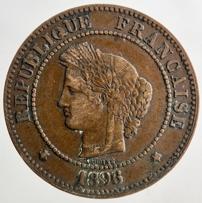 1896 France 5 Centimes Coin | Very High Grade