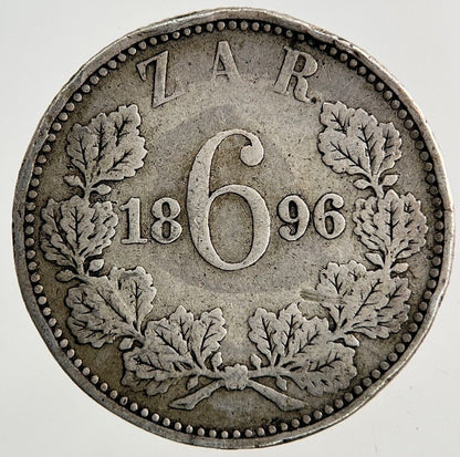 1896 South Africa Sixpence Silver Coin | Collectable Grade