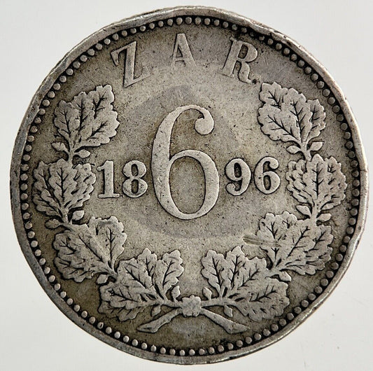 1896 South Africa Sixpence Silver Coin | Collectable Grade
