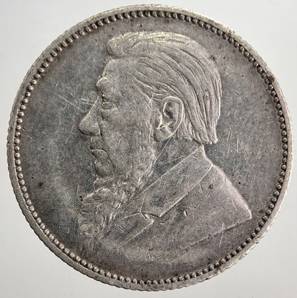 1896 South Africa Shilling Silver Coin | Very High Grade | a8047