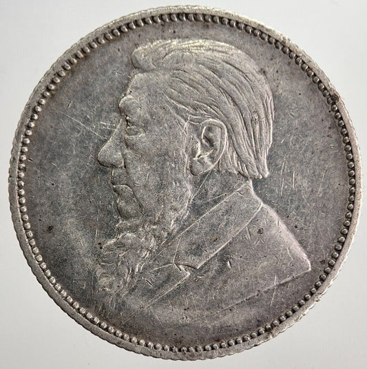 1896 South Africa Shilling Silver Coin | Very High Grade | a8047