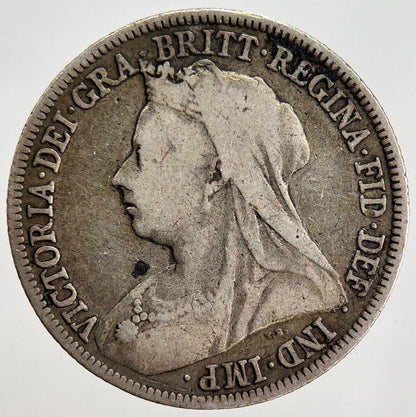 1896 Veiled Head Victoria Shilling Silver Coin | Collectable Grade | a2459