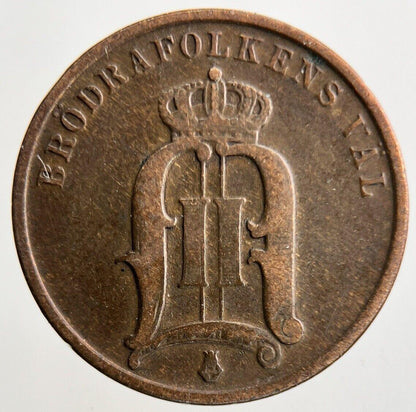 1896 Sweden 2 Ore Coin | Fine Collectable Grade