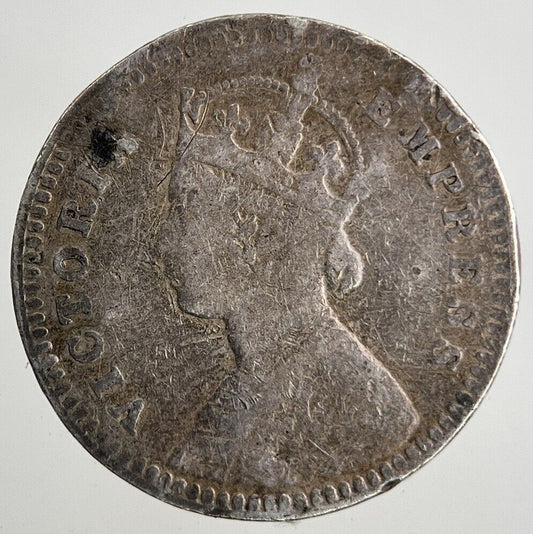 1896 India 2 Annas Silver Coin | Collectable Grade