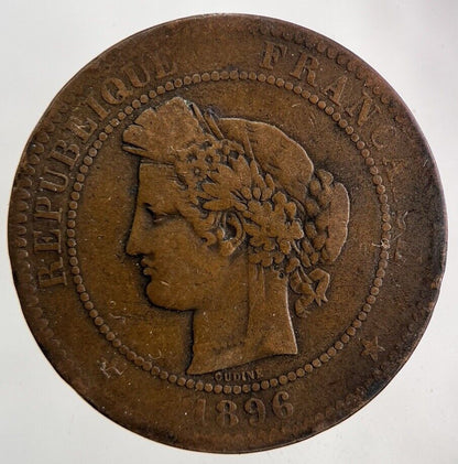 1896 France 10 Centimes Coin | Collectable Grade
