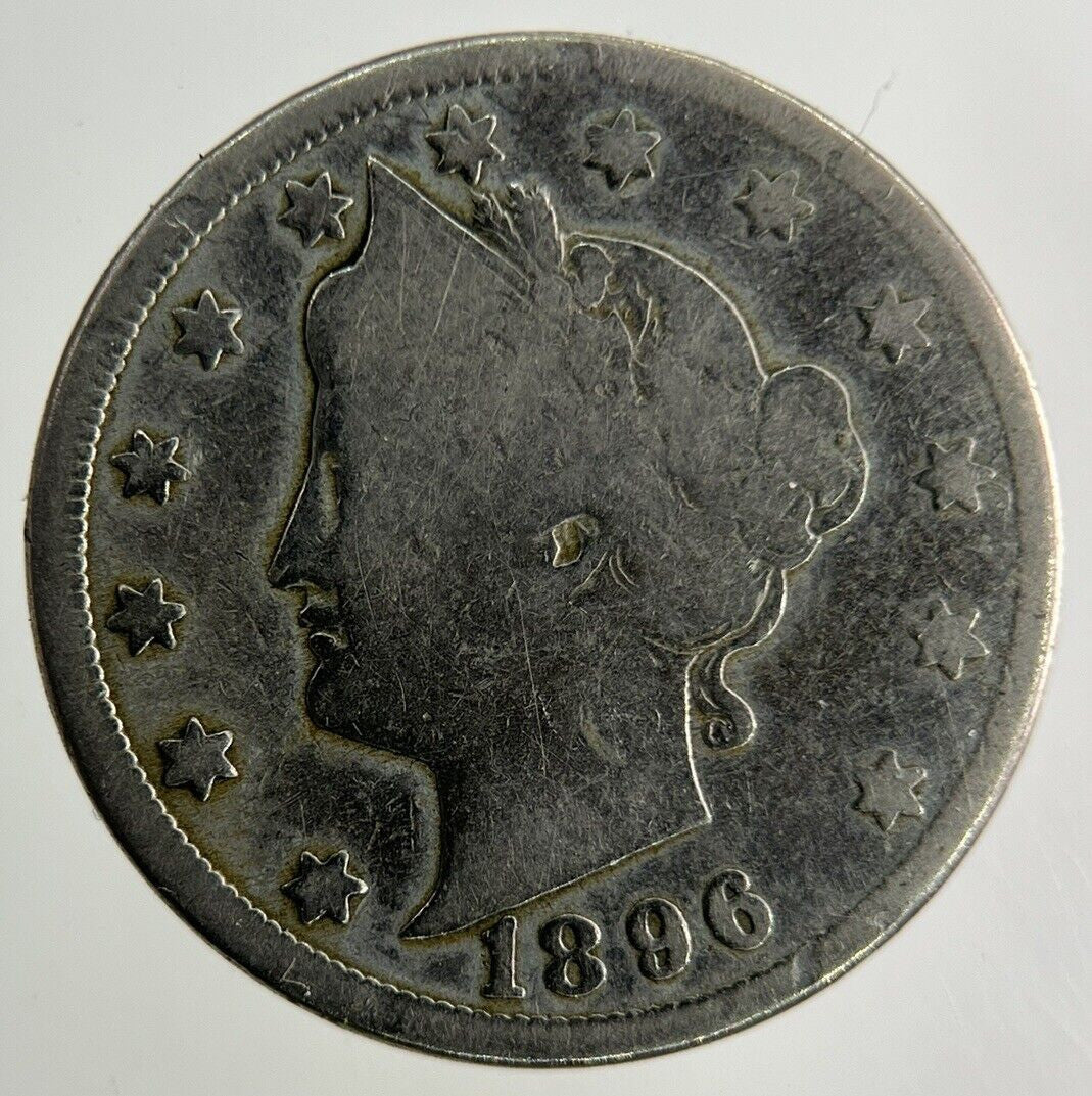 1896 US USA Nickel 5 Cents Coin | Collectable Grade