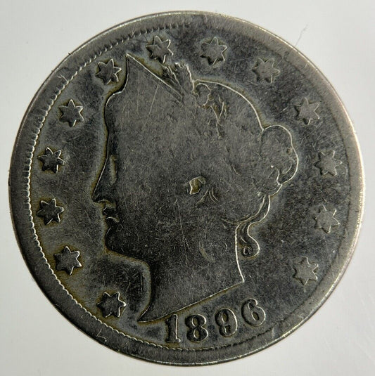 1896 US USA Nickel 5 Cents Coin | Collectable Grade