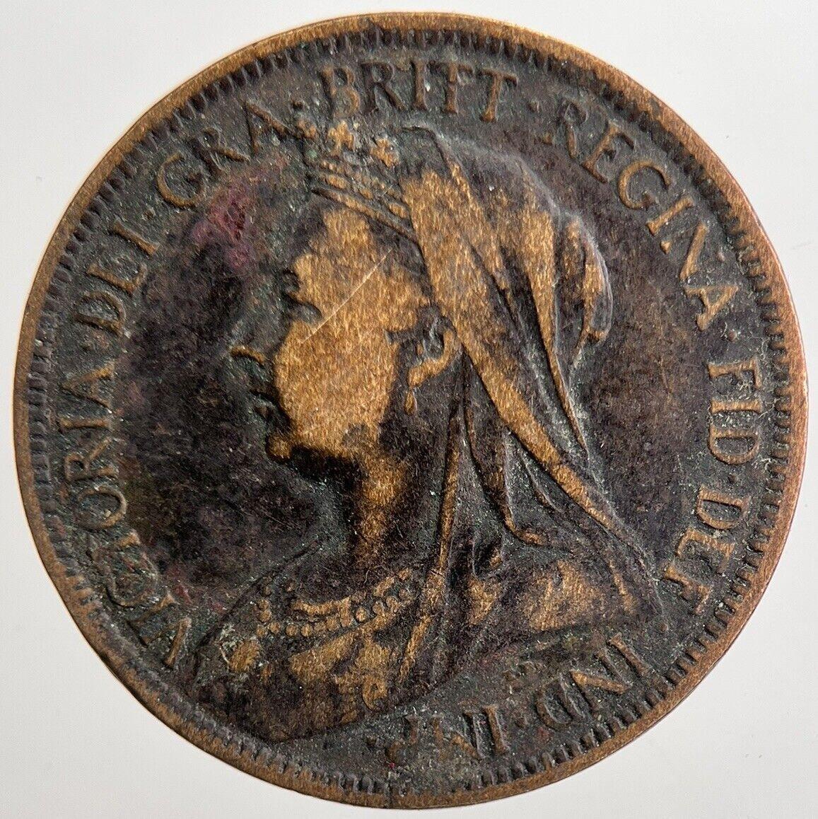 1896 Victoria Half-Penny Coin | Fine Collectable Grade | a5665