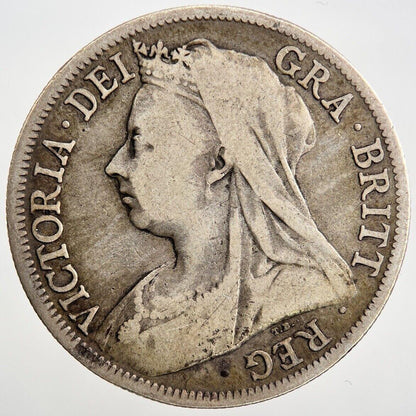 1896 Victoria Half-Crown | British Silver Coin | Collectable Grade | a785