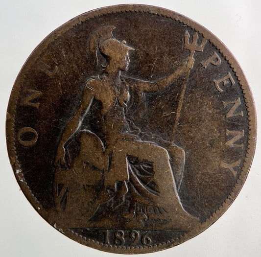 1896 Victoria One Penny Coin | Collectable Grade