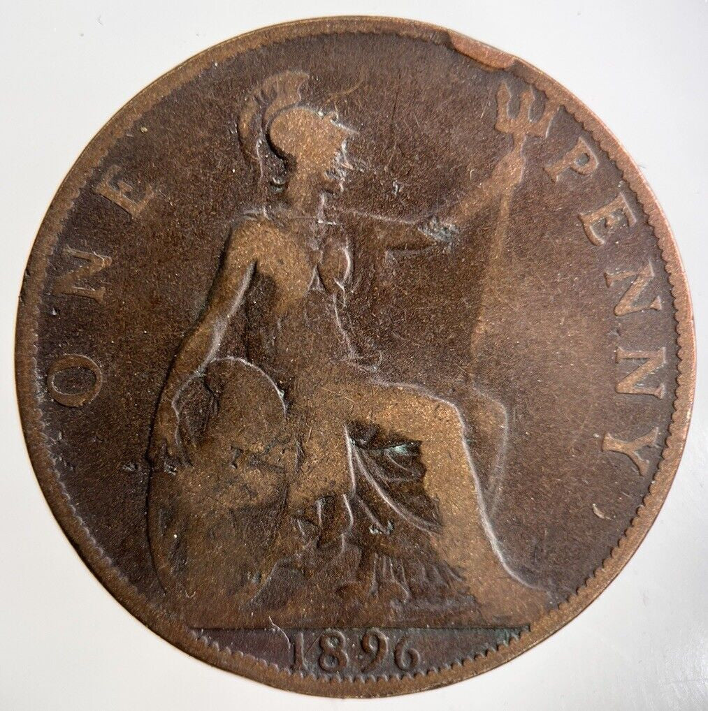 1896 Victoria One Penny Coin | Collectable Grade