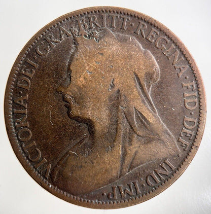 1896 Victoria One Penny Coin | Collectable Grade