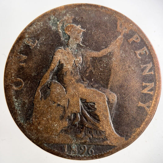 1896 Victoria One Penny Coin | Collectable Grade