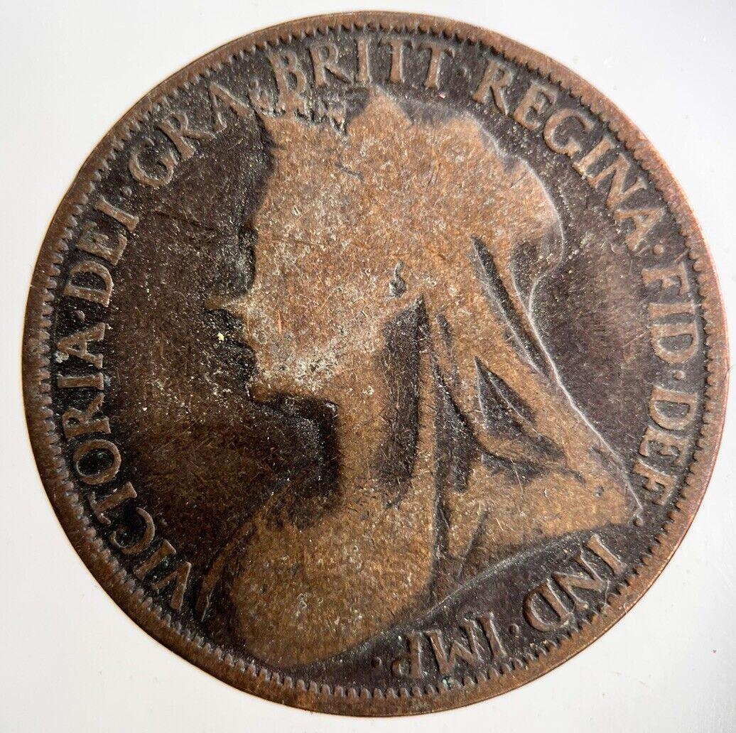 1896 Victoria One Penny Coin | Collectable Grade