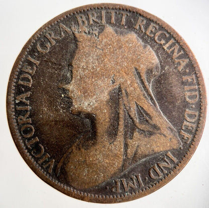 1896 Victoria One Penny Coin | Collectable Grade