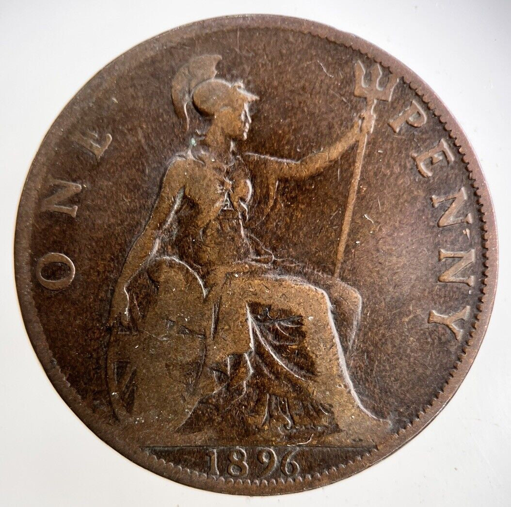 1896 Victoria One Penny Coin | Collectable Grade