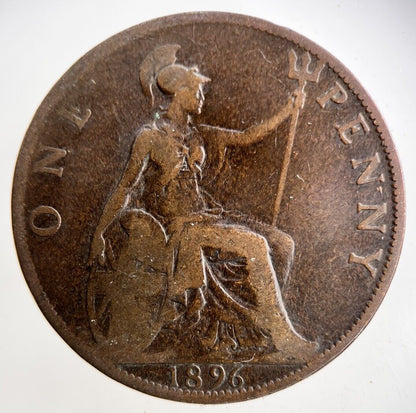 1896 Victoria One Penny Coin | Collectable Grade