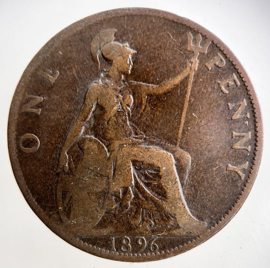 1896 Victoria One Penny Coin | Collectable Grade