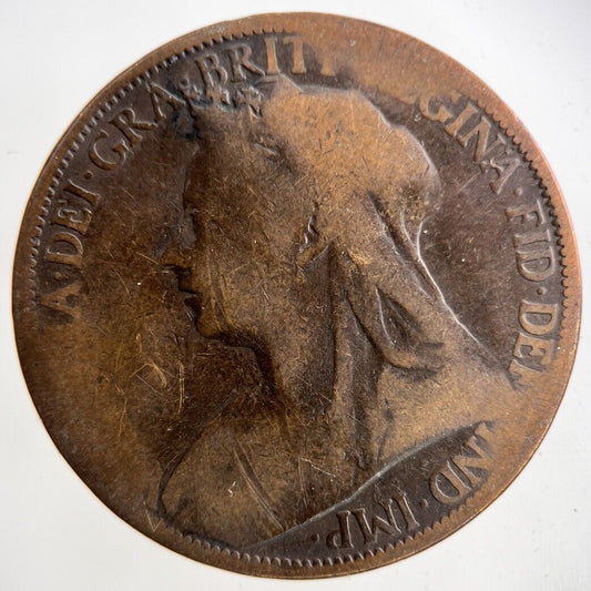 1896 Victoria One Penny Coin | Collectable Grade
