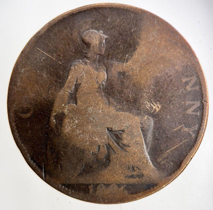 1896 Victoria One Penny Coin | Collectable Grade