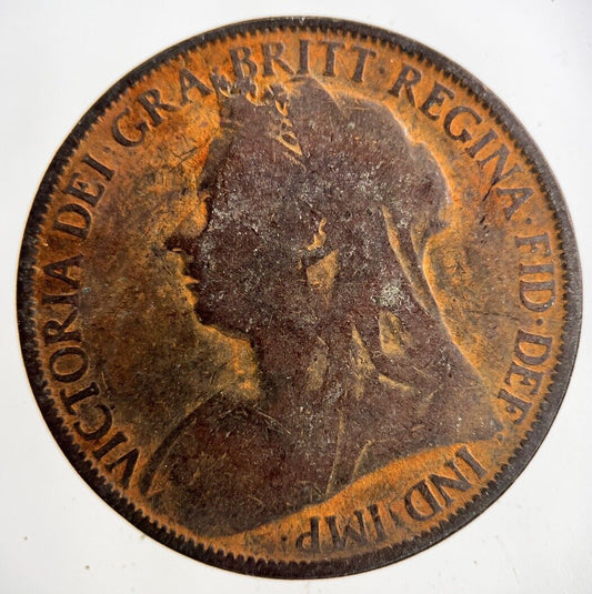 1896 Victoria One Penny Coin | Collectable Grade