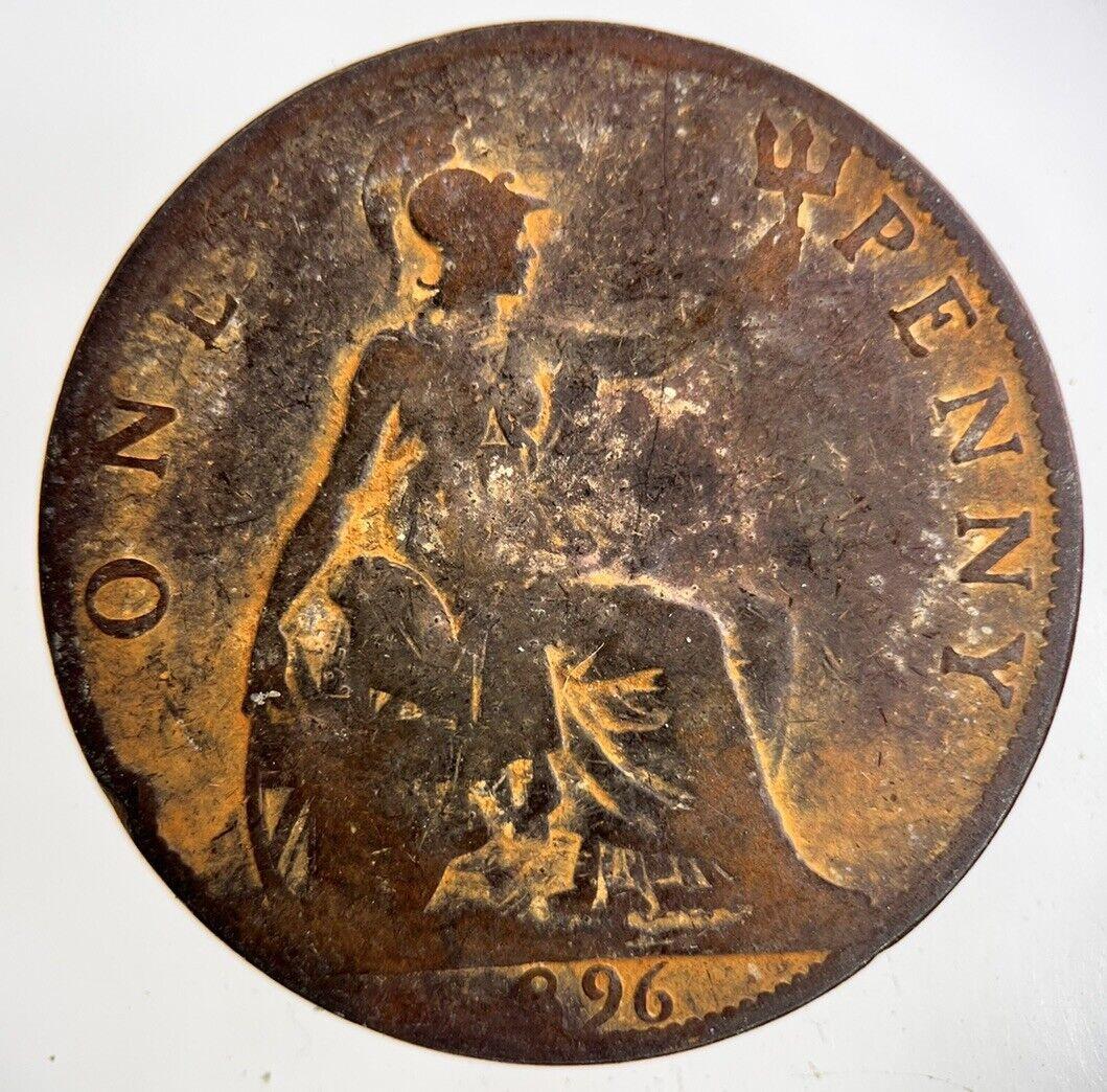 1896 Victoria One Penny Coin | Collectable Grade