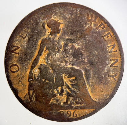 1896 Victoria One Penny Coin | Collectable Grade
