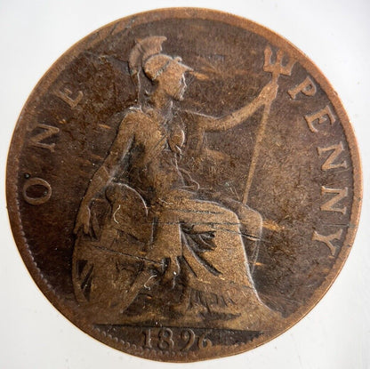 1896 Victoria One Penny Coin | Collectable Grade