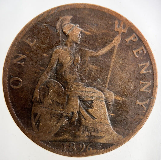 1896 Victoria One Penny Coin | Collectable Grade