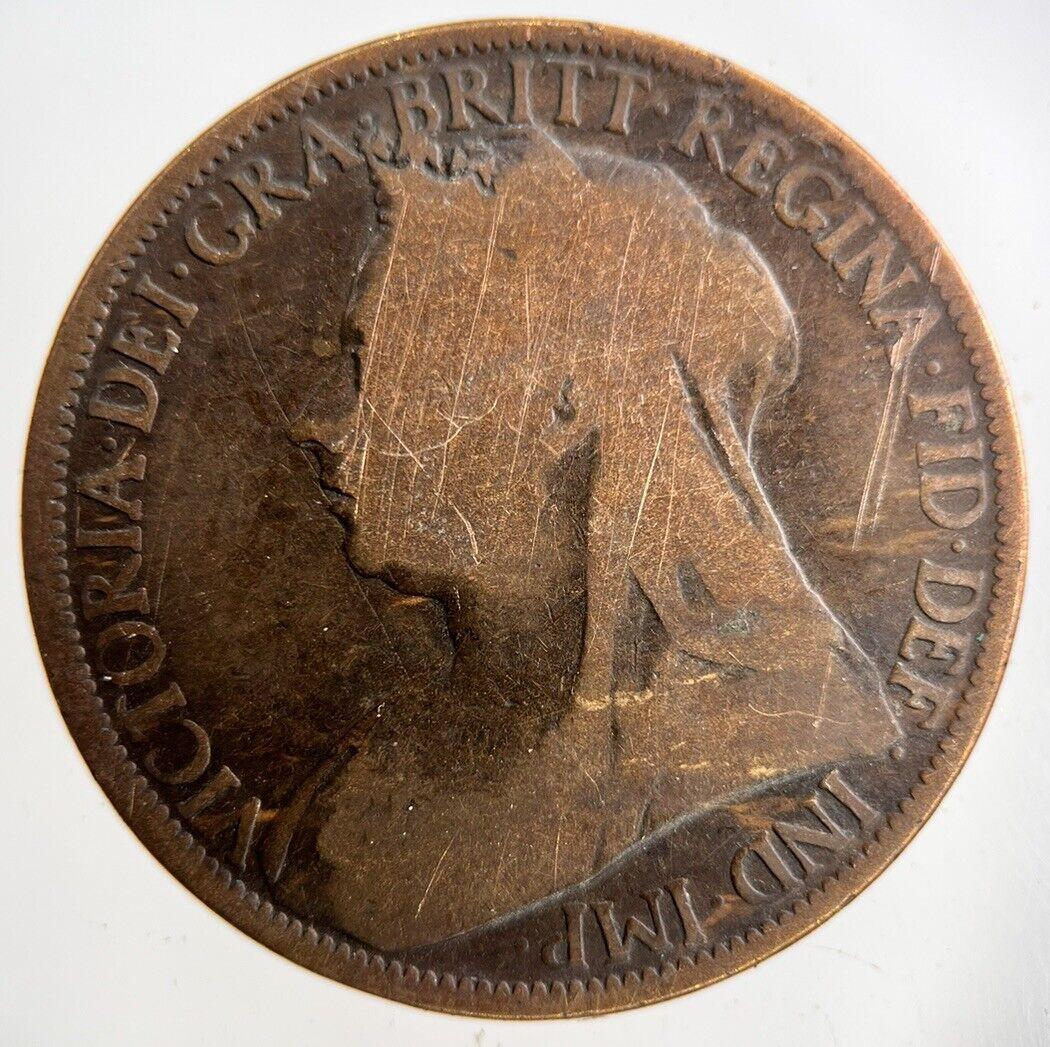 1896 Victoria One Penny Coin | Collectable Grade