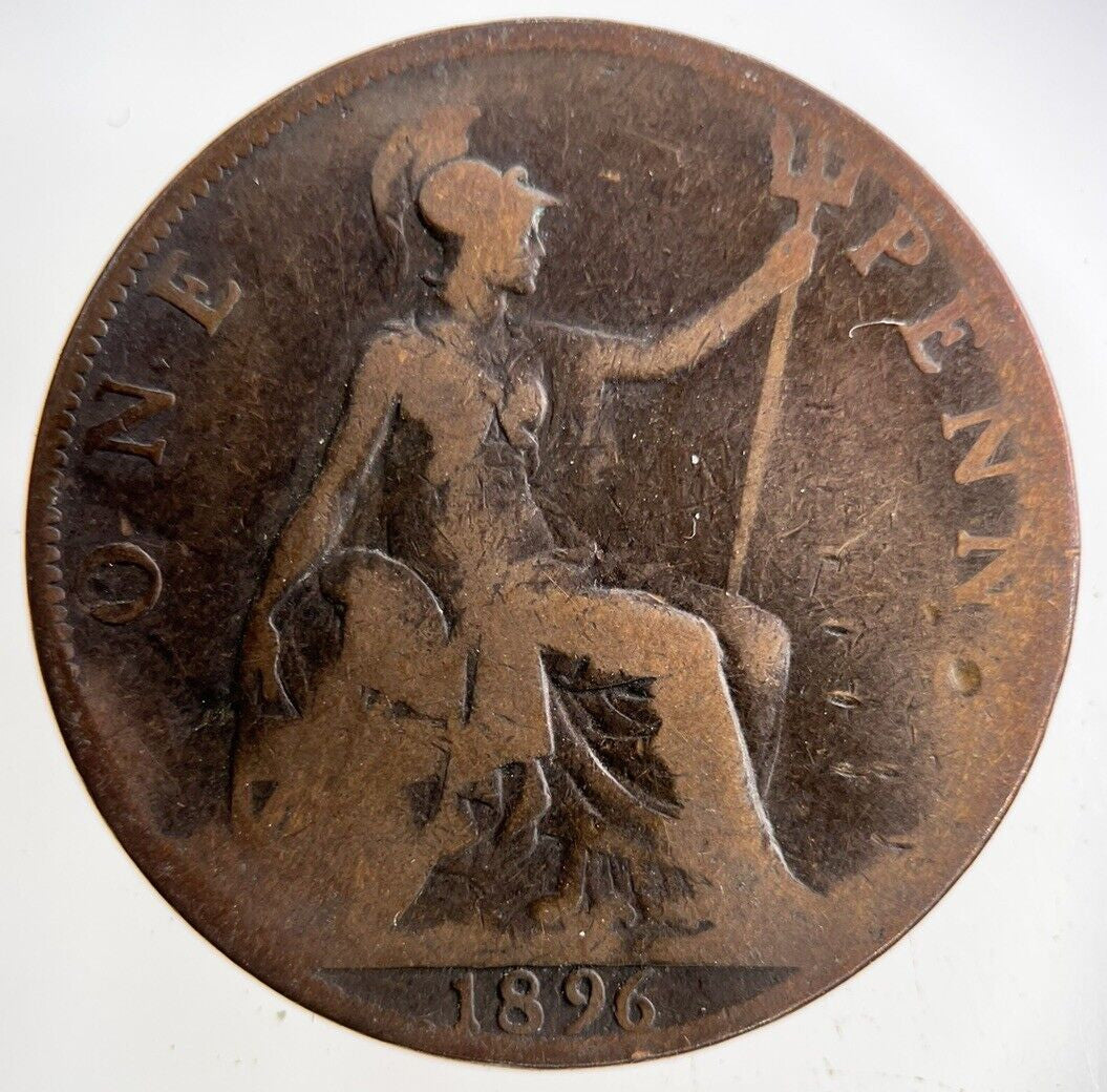 1896 Victoria One Penny Coin | Collectable Grade