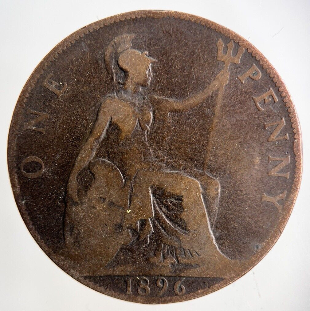 1896 Victoria One Penny Coin | Collectable Grade