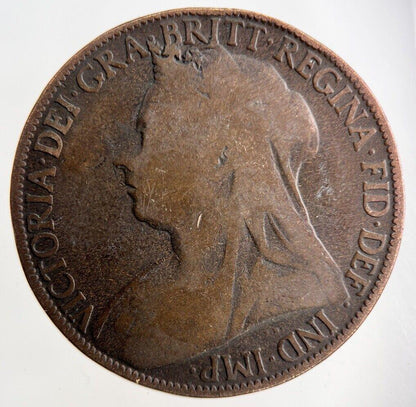 1896 Victoria One Penny Coin | Collectable Grade