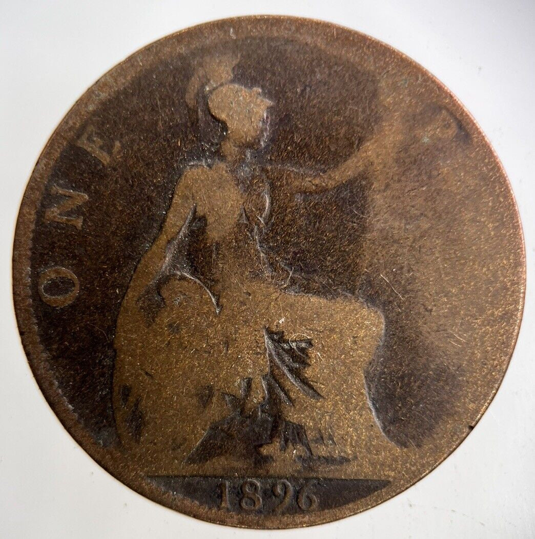 1896 Victoria One Penny Coin | Collectable Grade