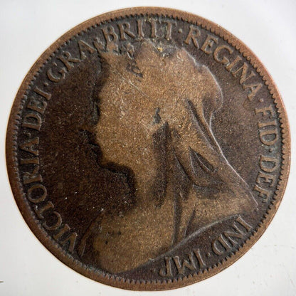 1896 Victoria One Penny Coin | Collectable Grade
