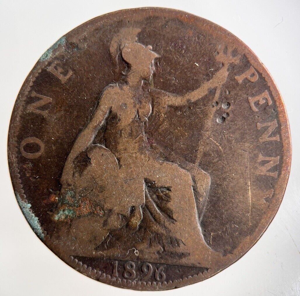 1896 Victoria One Penny Coin | Collectable Grade