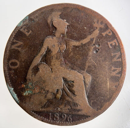 1896 Victoria One Penny Coin | Collectable Grade