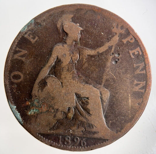 1896 Victoria One Penny Coin | Collectable Grade
