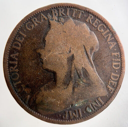 1896 Victoria One Penny Coin | Collectable Grade
