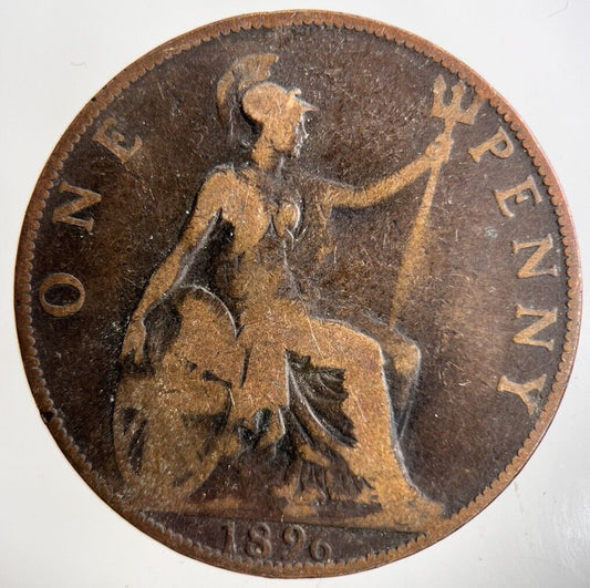 1896 Victoria One Penny Coin | Collectable Grade