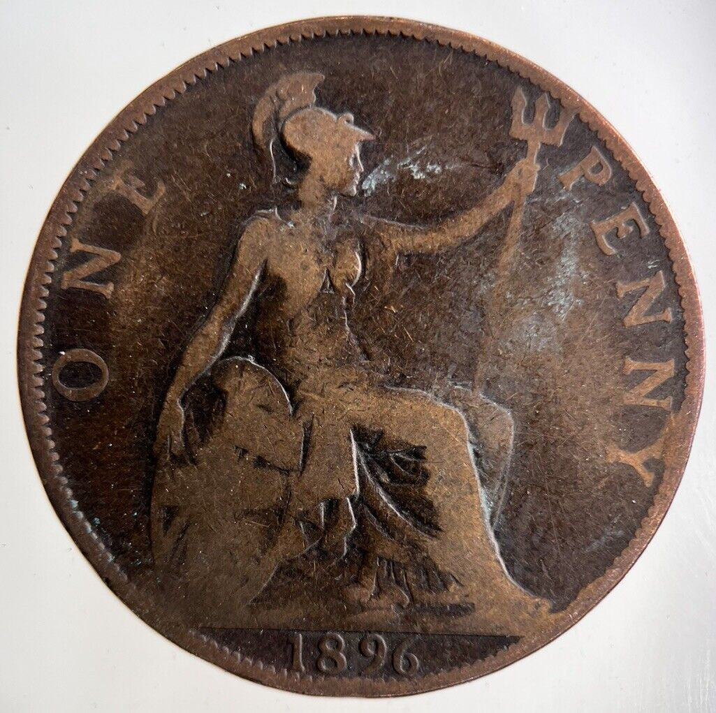 1896 Victoria One Penny Coin | Collectable Grade