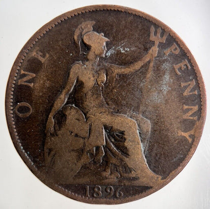1896 Victoria One Penny Coin | Collectable Grade