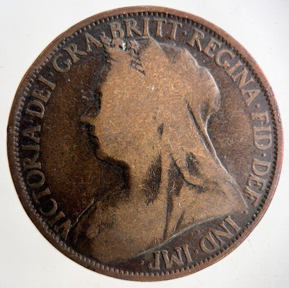 1896 Victoria One Penny Coin | Collectable Grade