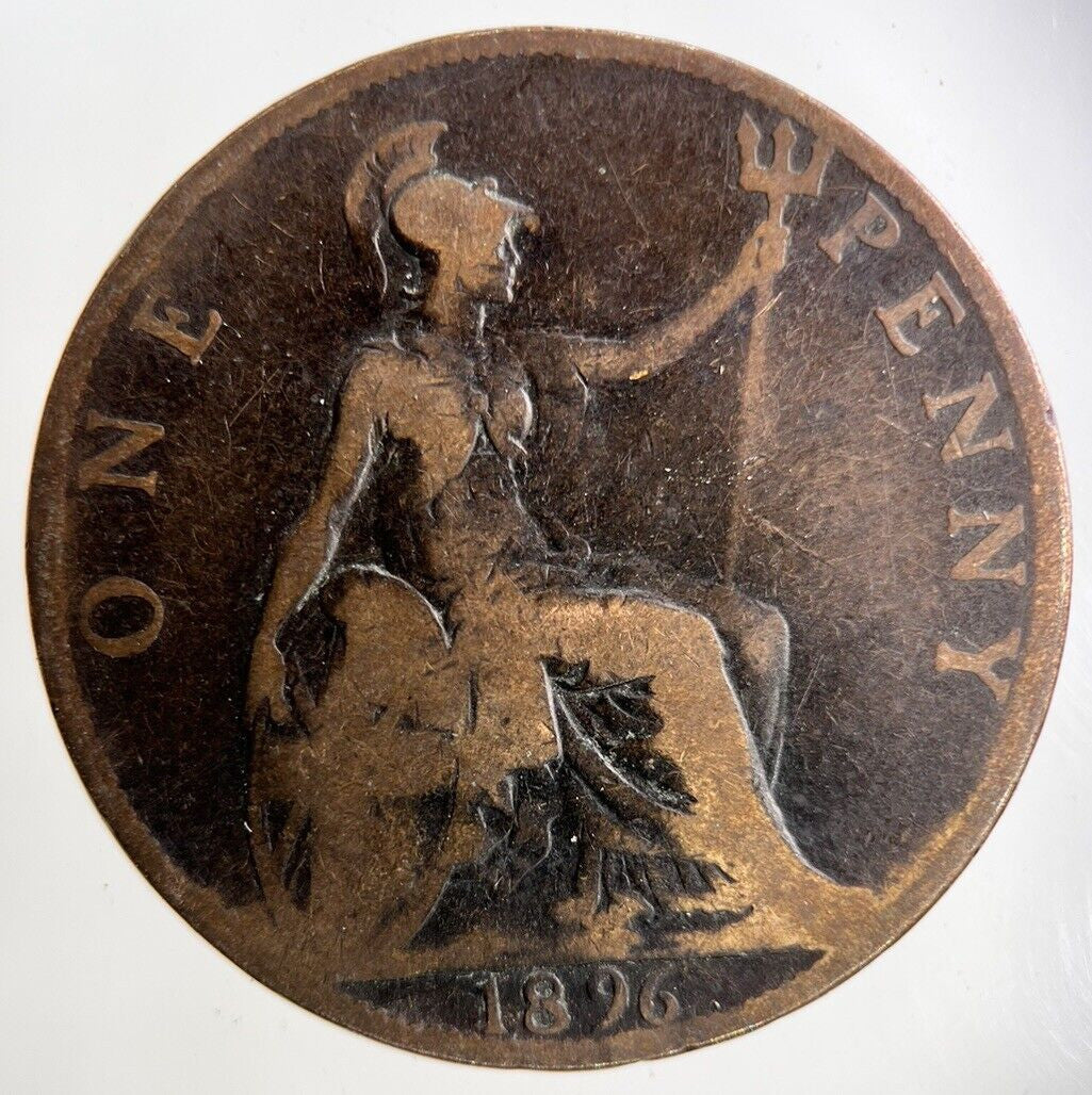 1896 Victoria One Penny Coin | Collectable Grade