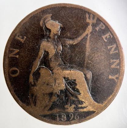 1896 Victoria One Penny Coin | Collectable Grade