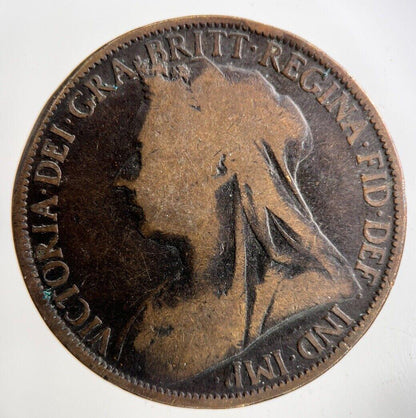 1896 Victoria One Penny Coin | Collectable Grade