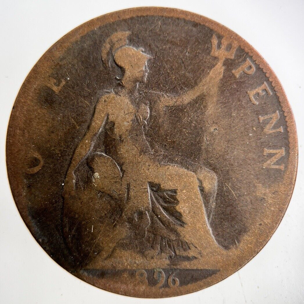 1896 Victoria One Penny Coin | Collectable Grade